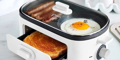 GreenLife Breakfast Maker from $44.99 on Kohls.com (Reg. $60) | Makes Eggs, Bacon, Toast & More