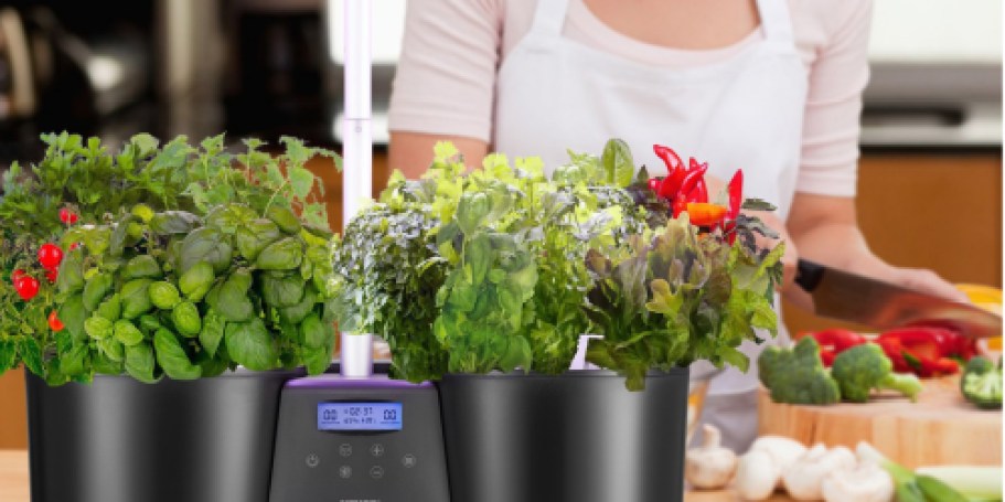 Hydroponic Indoor Garden Kit Just $33 Shipped (Reg. $90) | Includes 12 Pods & Plant Food