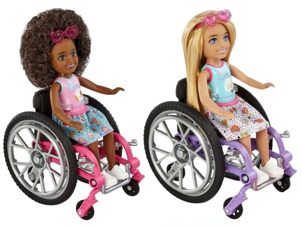 Barbie Chelsea Doll with Wheelchair and Ramp - Sweet Dress and Puppy Shirt
