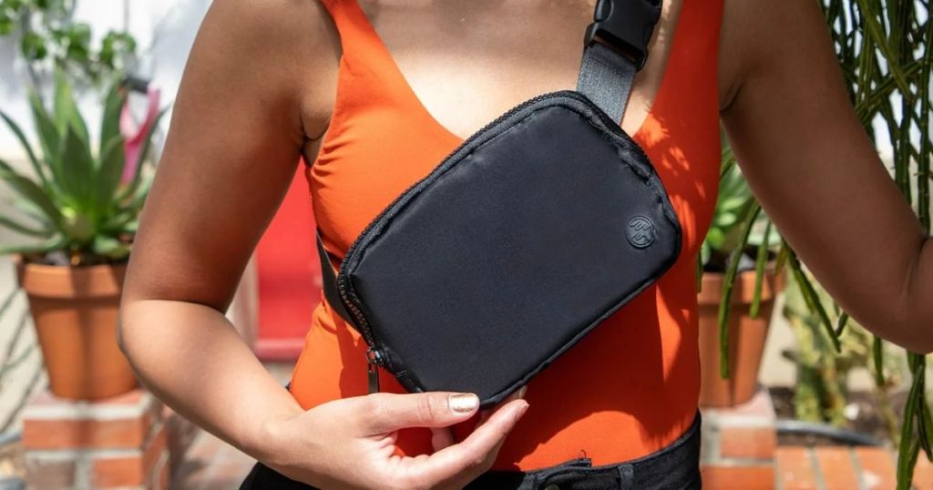iFLY Travel Belt/Sling Bag with Adjustable Shoulder or Waist Strap