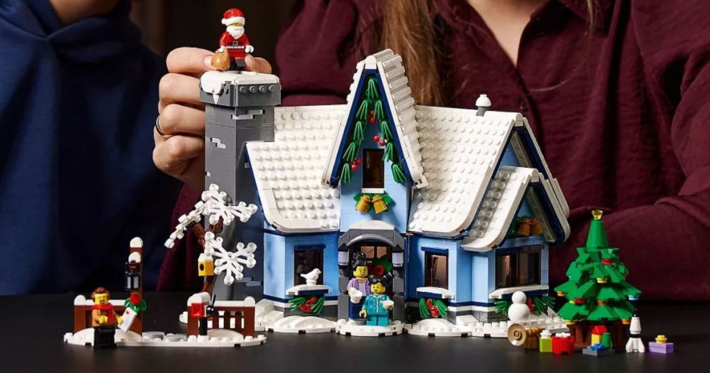 LEGO Icons Santa Visit Christmas House Décor Set