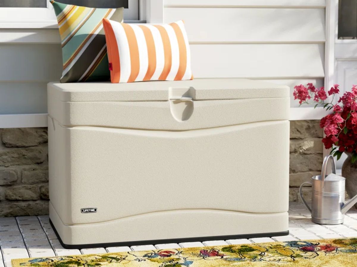 Buy Lifetime 80-Gallon Outdoor Storage Box at S&S Worldwide