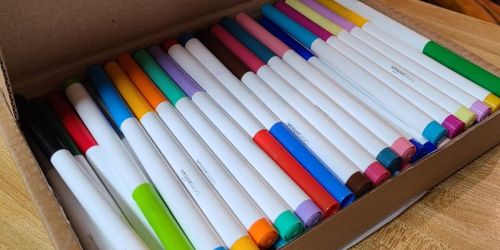 Amazon Basics School Supplies Deals | 15-Count Washable Markers 10-Pack Only $20 (Just $2 per pack) + More!