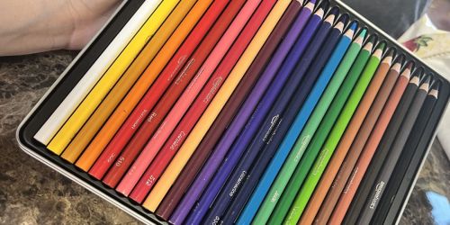 Amazon Basics Premium Colored Pencils 24-Pack w/ Storage Tin Just $4.79 Shipped