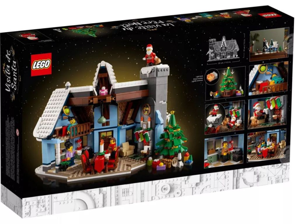 LEGO Icons Santa Visit Christmas House Décor Set