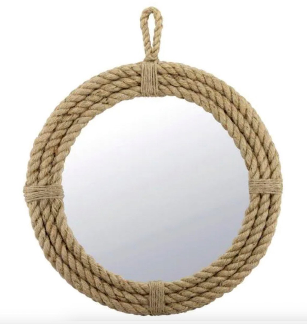 stock photos of rope mirror on white background