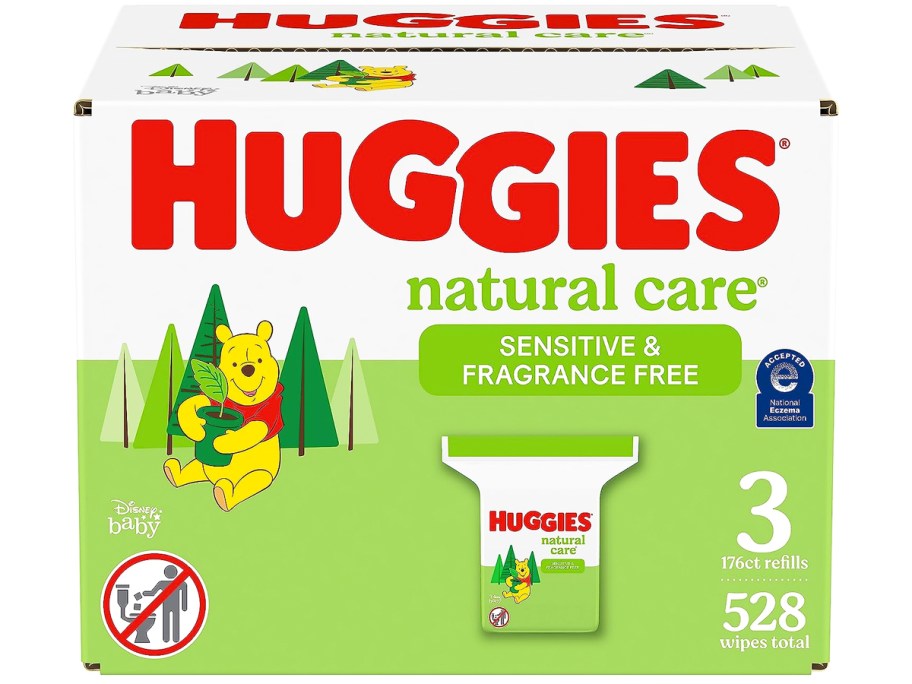 Huggies Natural Care Sensitive Unscented Baby Wipes 528-Count