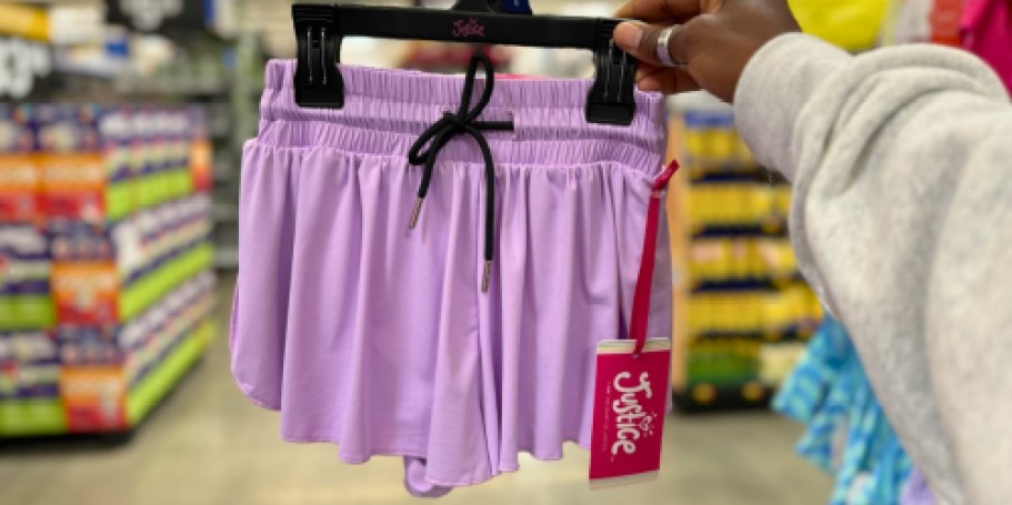 Justice Clothing Girls Flutter Shorts Only $10 at Walmart | High End Look for Less!