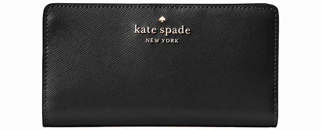 Kate Spade Staci Slim Bifold Wallet in Black