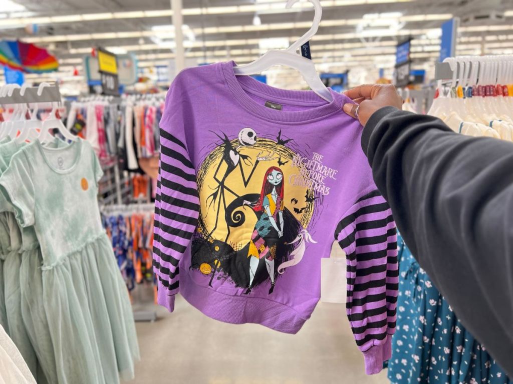 Kids Nightmare before Christmas Sally Long Sleeved T-shirt at Walmart