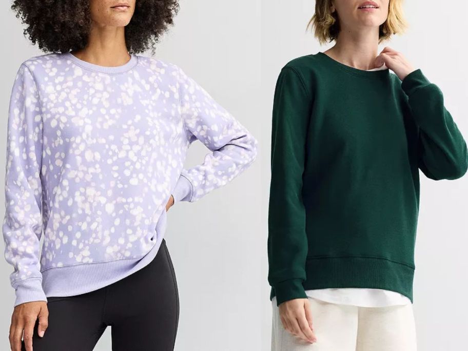 Tek Gear Women's Ultrasoft Fleece Crewneck Sweatshirt