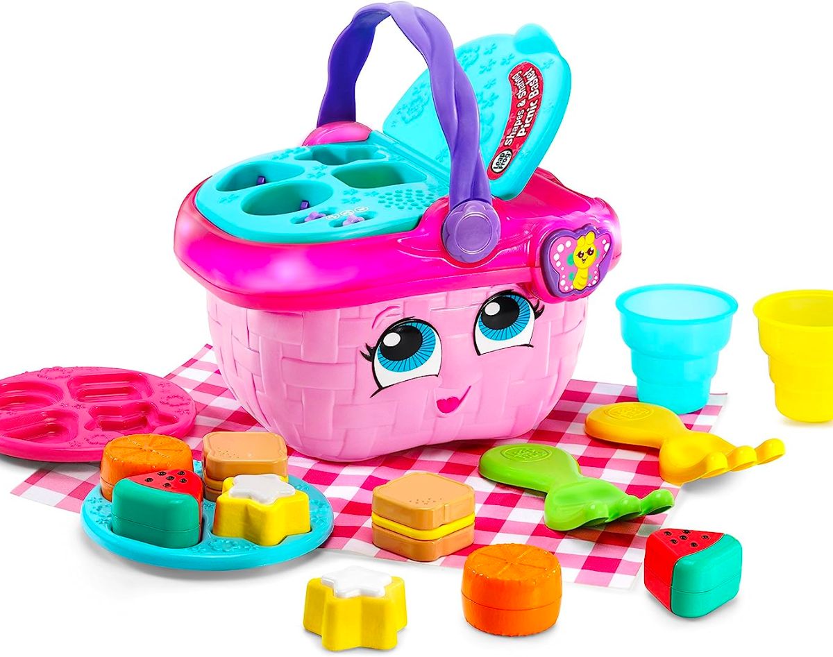 LeapFrog Shapes Sharing Picnic Basket in Frustration Free Packaging Pink