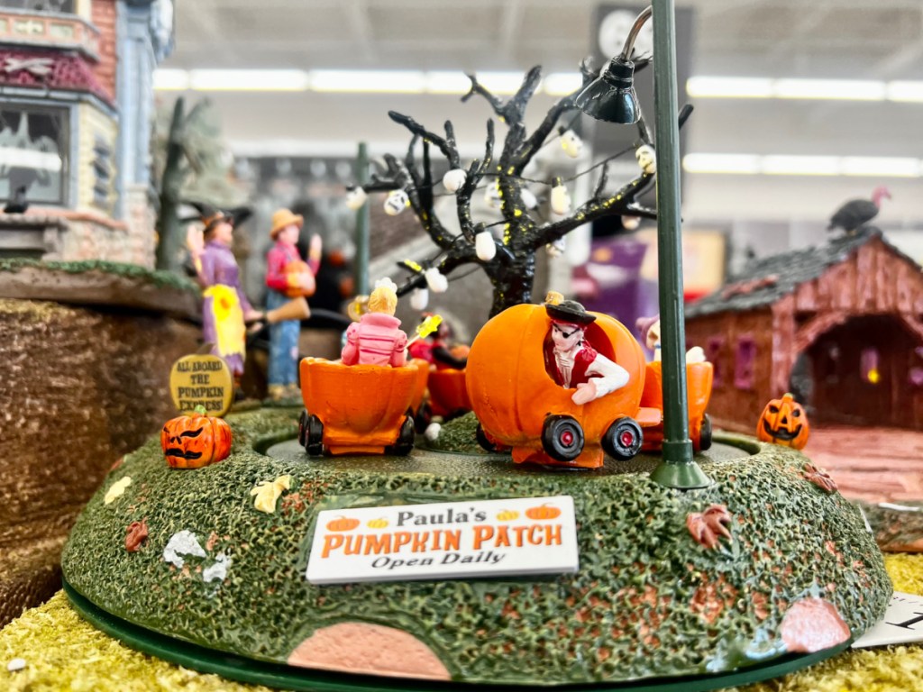 Lemax Pumpkin Patch Train displayed at the store