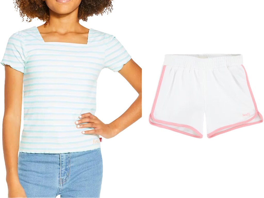 Levi’s girls shirts and pants