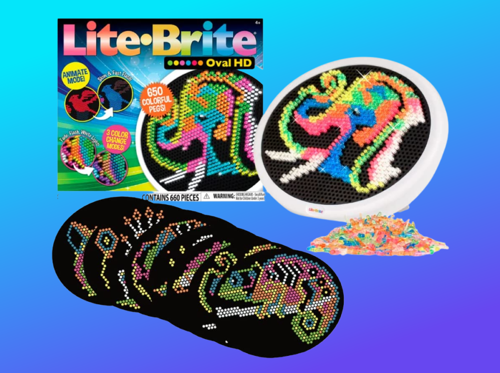 NEW Lite Brite Oval HD Just 9 on Amazon (Includes 8 Design Templates