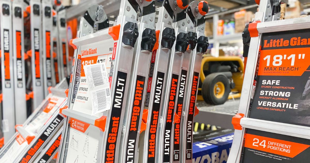 Little Giant 11′ Telescoping Multi-Position Ladder Only $99 on Lowes.com (Regularly $169) | Lifetime Warranty