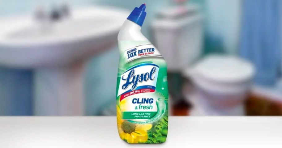 lysol toilet bowl cleaner bottle
