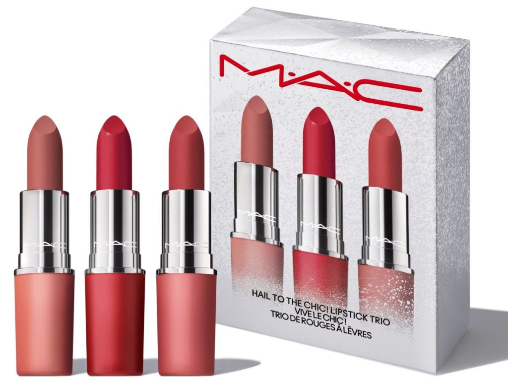 MAC Hail to the Chic Lipstick Trio & Box