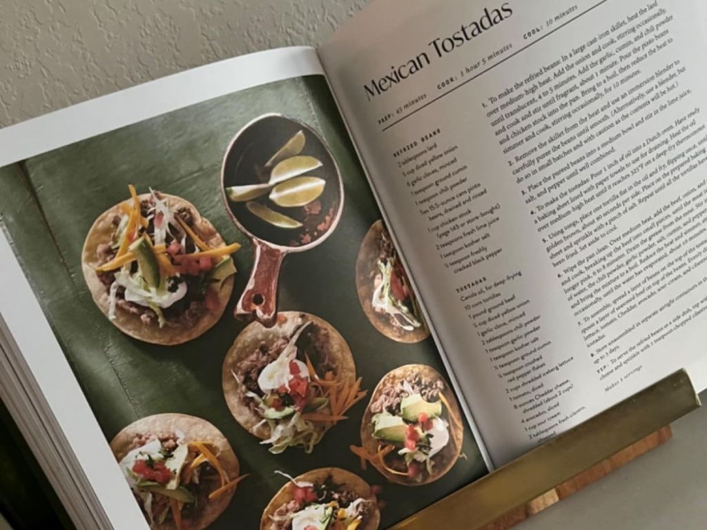 Inside view of a recipe in the Magnolia Table Cookbook Volume 3 by Joanna Gaines