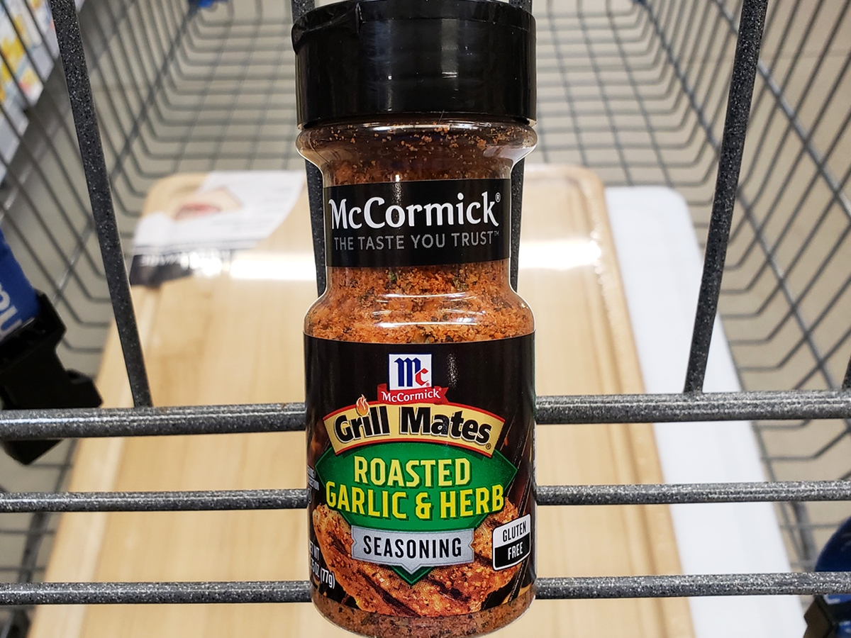 McCormick Grill Mates Roasted Garlic & Herb Seasoning in shopping cart