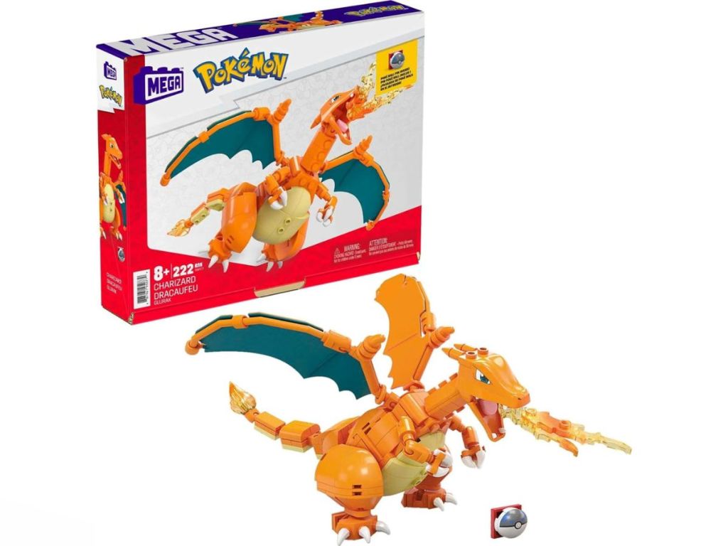 Mega-Construx مجموعة Mega Construx Pokemon Charizard المكونة من 222 قطعة بسعر 10.77 دولارًا فقط على Amazon (سعر قياسي 20 دولارًا)