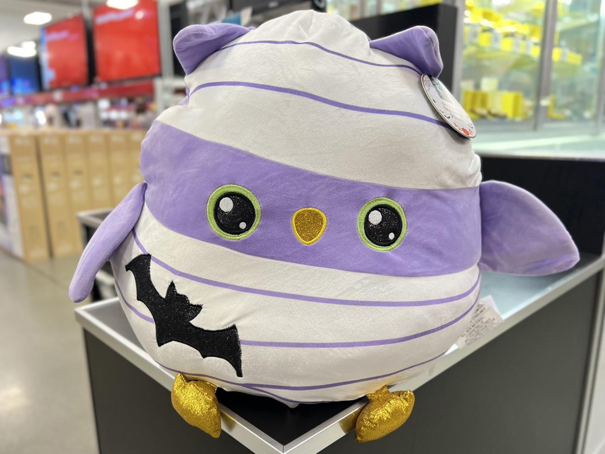 Member's Mark Halloween Mummy Owl Squishie Plush Toy