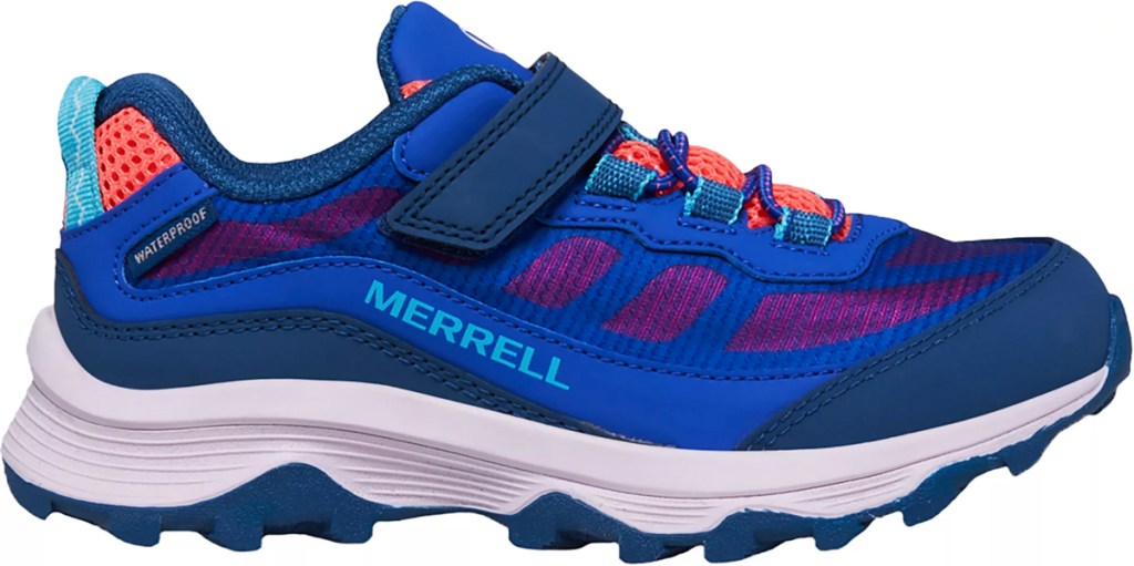 blue merrell kids sneaker