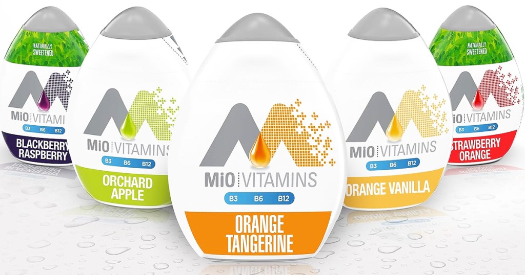 5 bottles of MiO Vitamins Liquid Water Enhancers