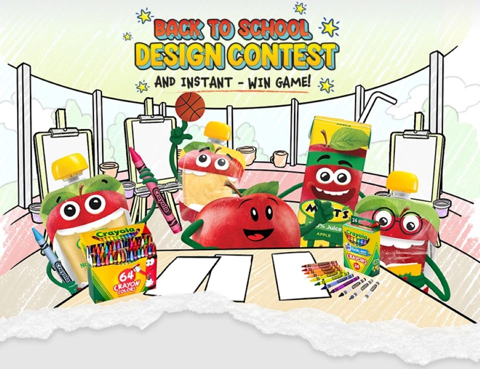 Over 4,500 Instantly Win Mott's Products & Crayola School Supplies
