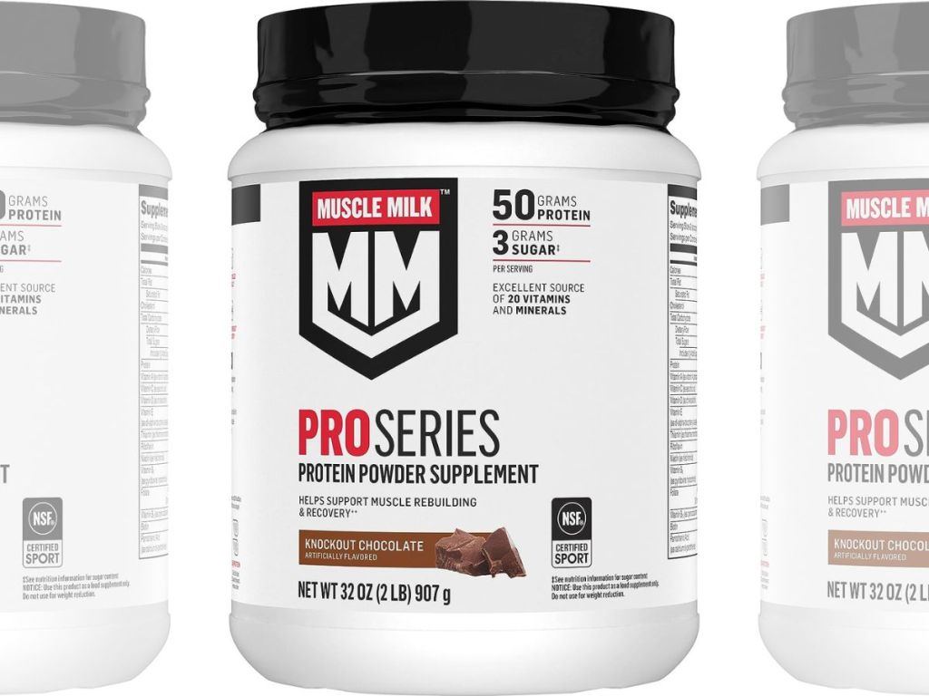 Muscle Milk Pro Series Powder Supplement Stock Image