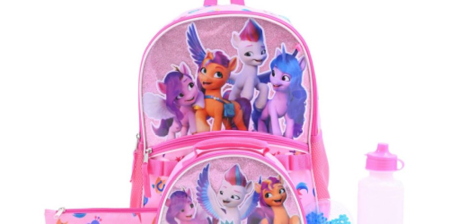 Kids Character 5-Piece Backpack & Lunch Bag Sets Only $7.64 on Kohls.com (Reg. $40) | Batman, My Little Pony, & More!