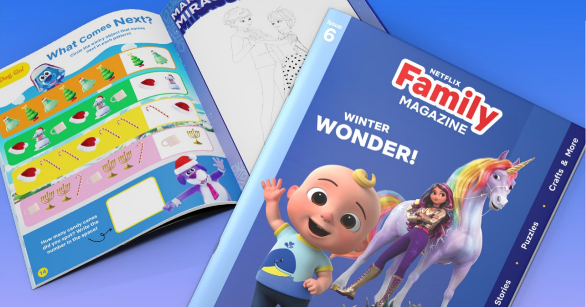 FREE Netflix Kids Magazine subscription - includes stickers, games and ...