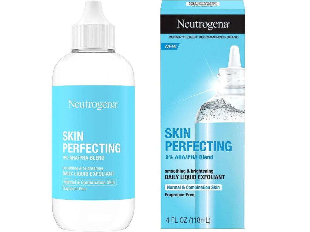 Neutrogena Skin Perfecting Serum in a blue box