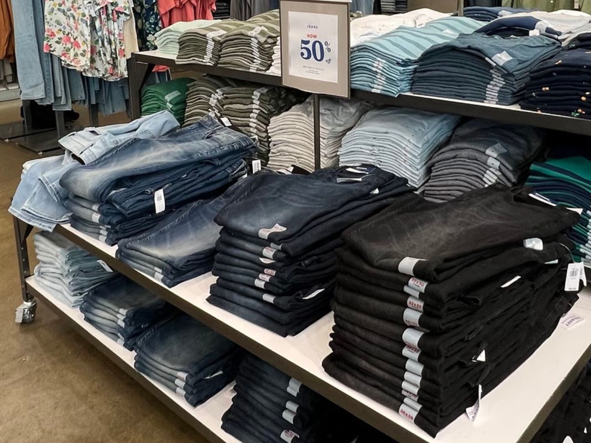 Display of Old Navy Boys jeans