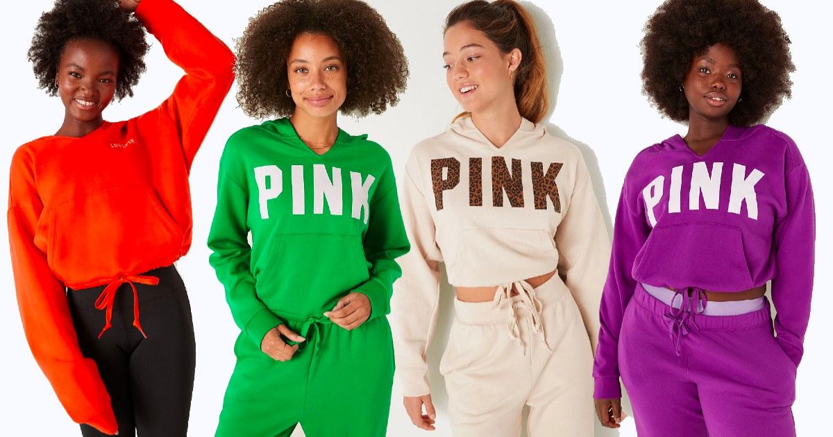 Victoria's Secret PINK Cropped Cinched Hoodie Just $11 (Regularly $53)