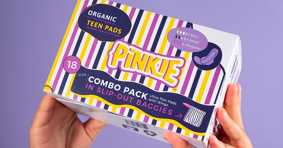 Pinkie period pads: Get a free box of organic pads at Target today