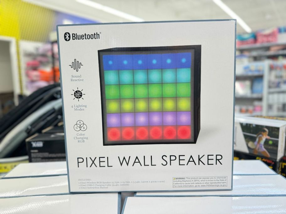 Pixel Wall Speaker on shelf in store