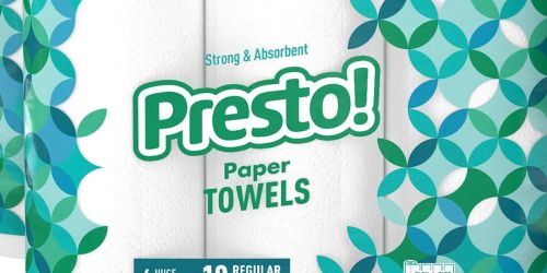 Presto Paper Towels 12-Count Only $17.20 Shipped On Amazon (Reg. $28)