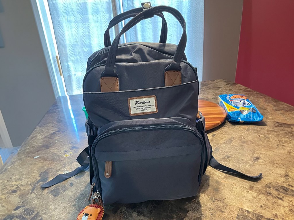 Ruvalino Diaper Bag Backpack in Navy Blue