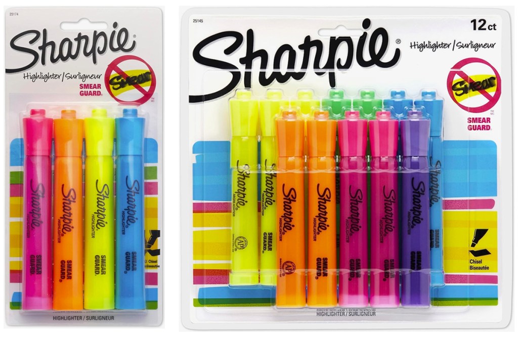 Sharpie Smear Guard Highlighters