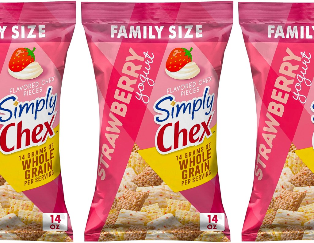 Simply Chex Strawberry Yogurt Snack Bag