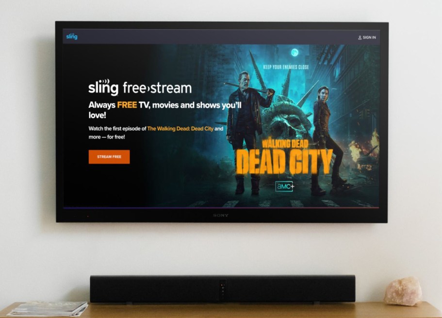 Score 400+ Live TV Channels for FREE with Sling Freestream (+ $10 Off TV Packages)