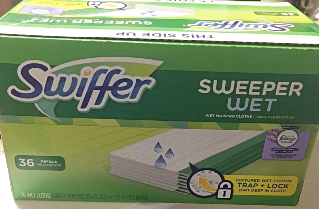 box of Swiffer refills