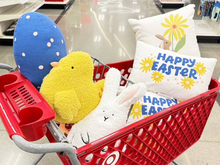 easter throw pillows in red target shopping cart