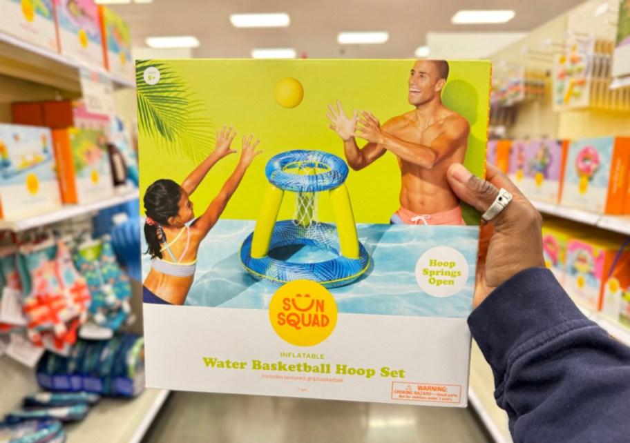 Inflatable Basketball Net from Target pool floats section