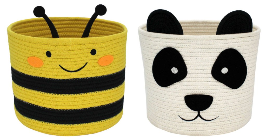 The Big One Kids Bee Rope Basket in beee and panda