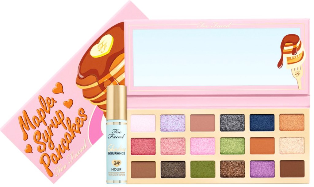 Too Faced Maple Syrup Pancakes Eyeshadow Palette and Shadow Insurance Primer