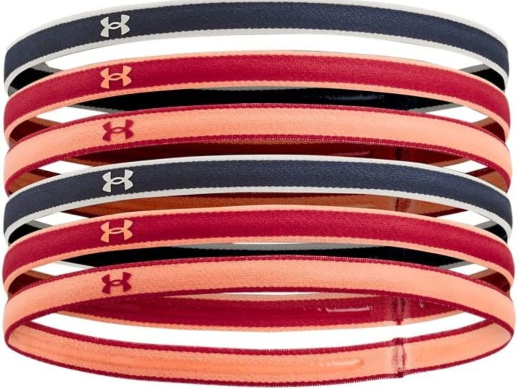6 thin headbands from Under Armour