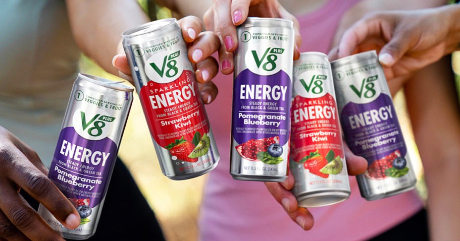 V8 +ENERGY Drinks 24-Pack Only $10.34 Shipped on Amazon | Limited Edition Flavors!