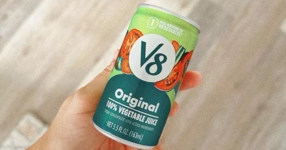 V8 Original Low Sodium 100% Vegetable Juice 4-Pack Only $2.32 Shipped on Amazon